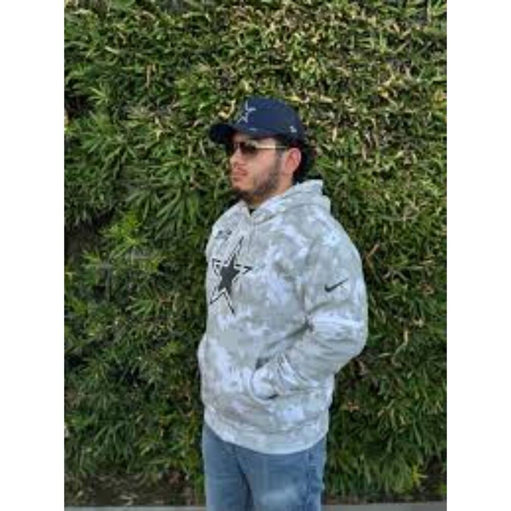 Nike Dallas Cowboys Salute To Service Hoodie Men's M Arctic Digital Camo NFL
